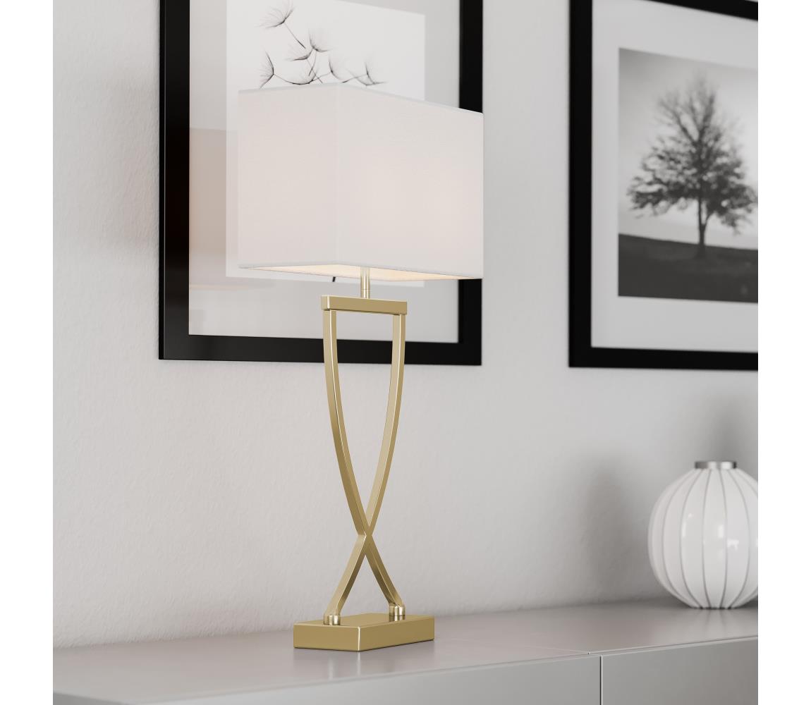 ByRydens 2829610-5000 - Stolní lampa OMEGA 1xE27/5W/230V bílá/zlatá 2829610-5000
