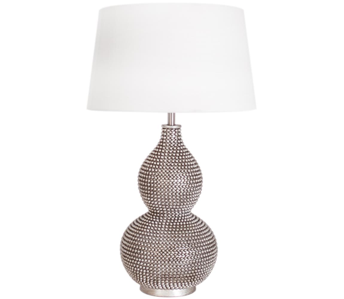 ByRydens 4001840-6508 - Stolní lampa LOFTY 1xE27/5W/230V bílá/stříbrná 4001840-6508