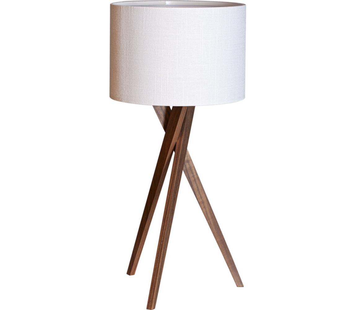 ByRydens 4002720-6003 - Stolní lampa VEGA 1xE27/8W/230V bílá/ořech 4002720-6003