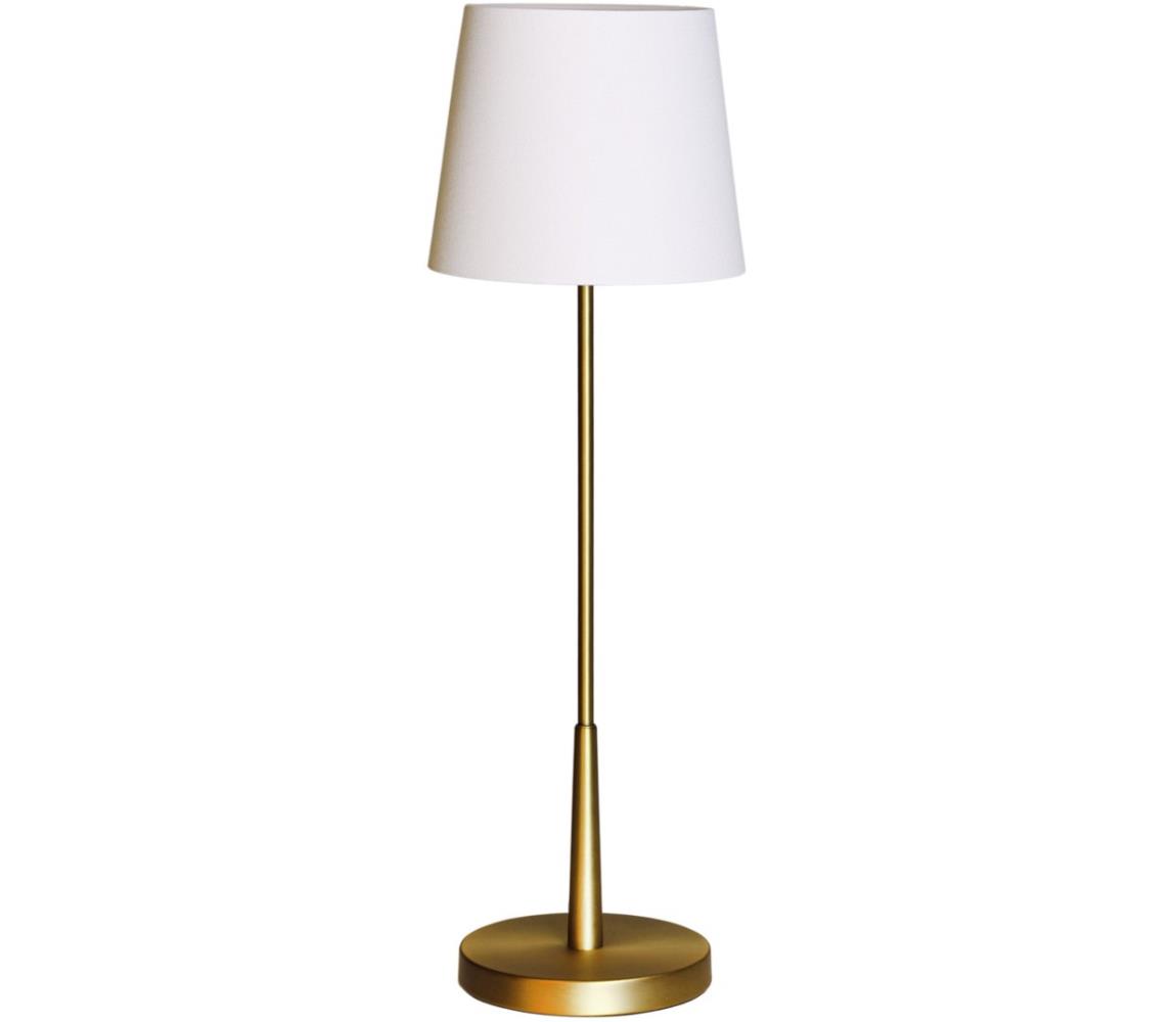 ByRydens 4002740-6501 - Stolní lampa LUMI 1xE27/8W/230V bílá/zlatá 68,5 cm 4002740-6501