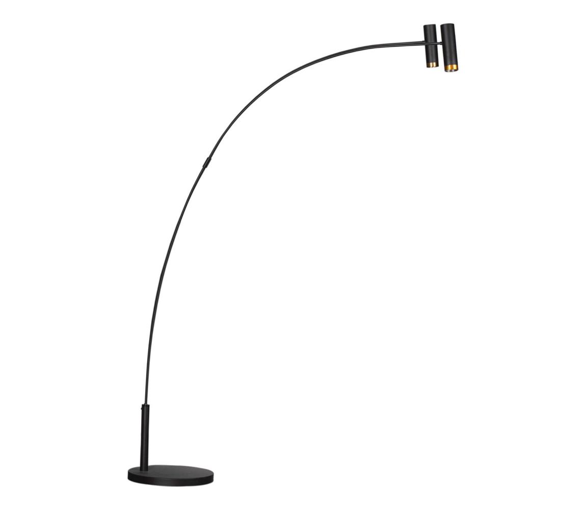 ByRydens 4100920-4002 - Stojací lampa PULS 2xGU10/5W/230V černá 4100920-4002