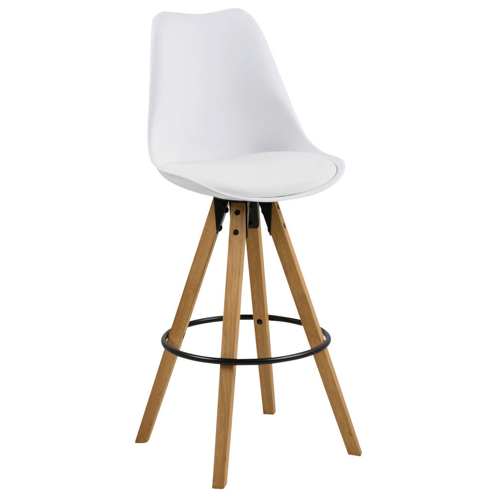 Carryhome BAROVÁ ŽIDLE, bílá, barvy dubu