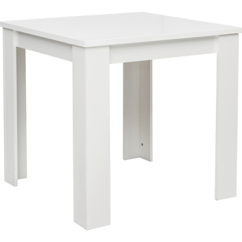 Carryhome JÍDELNÍ STŮL, bílá, 80/75/80 cm