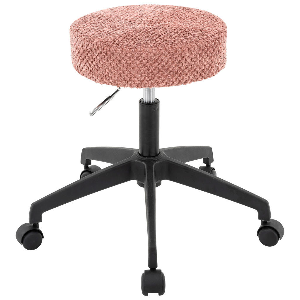 Carryhome KANCELÁŘSKÁ STOLIČKA buklé růžová, černá