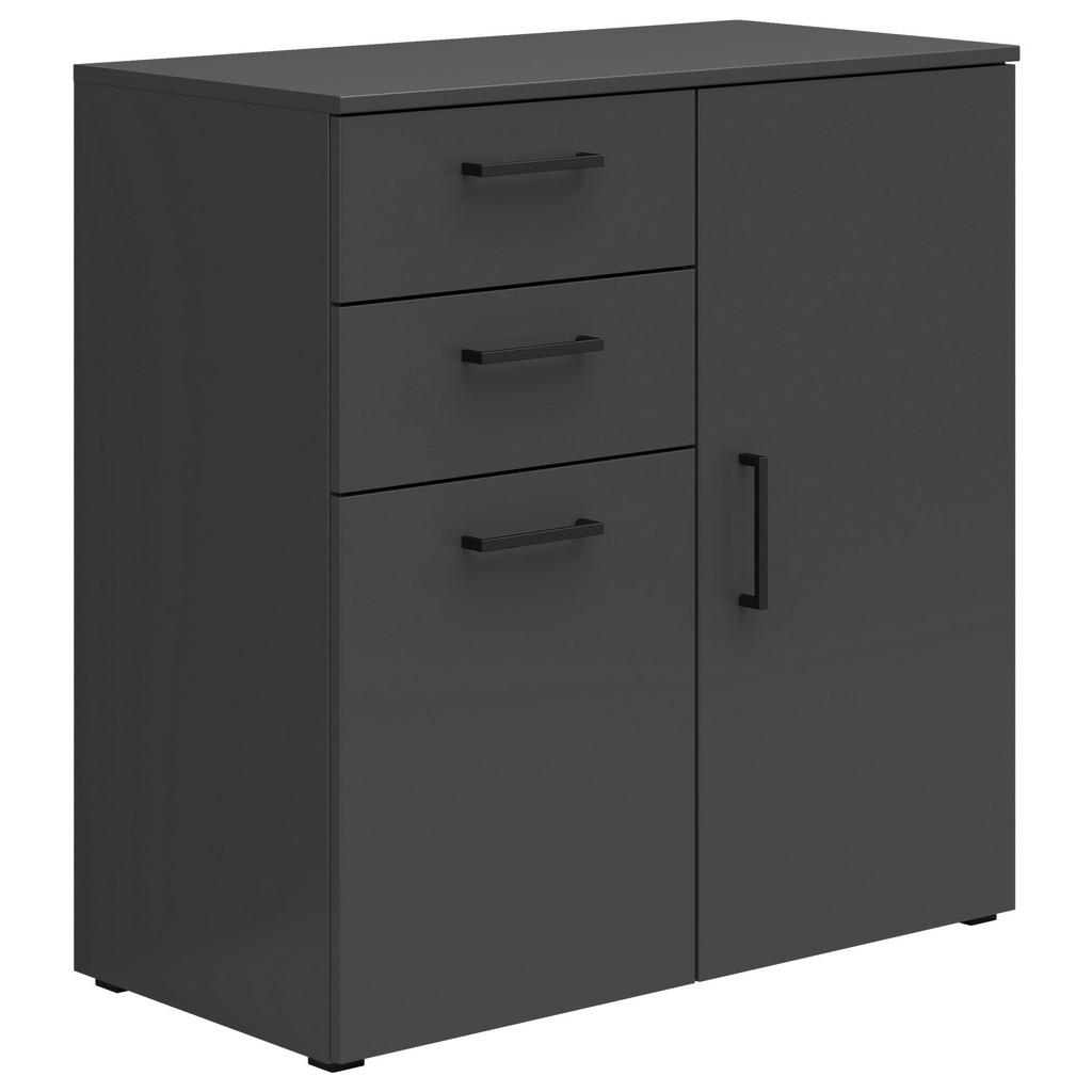 Carryhome KOMODA, barvy grafitu, 80/83/40 cm 2