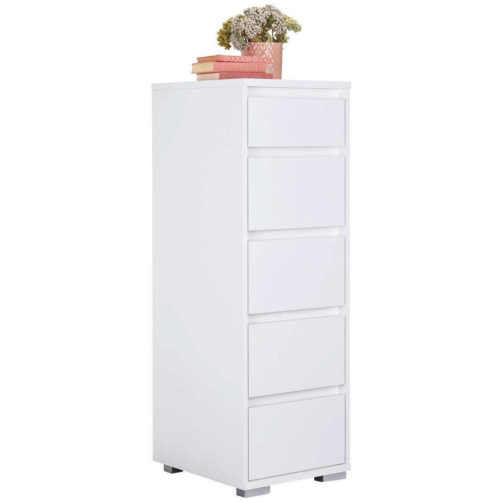 Carryhome KOMODA, bílá, 40/120/48 cm