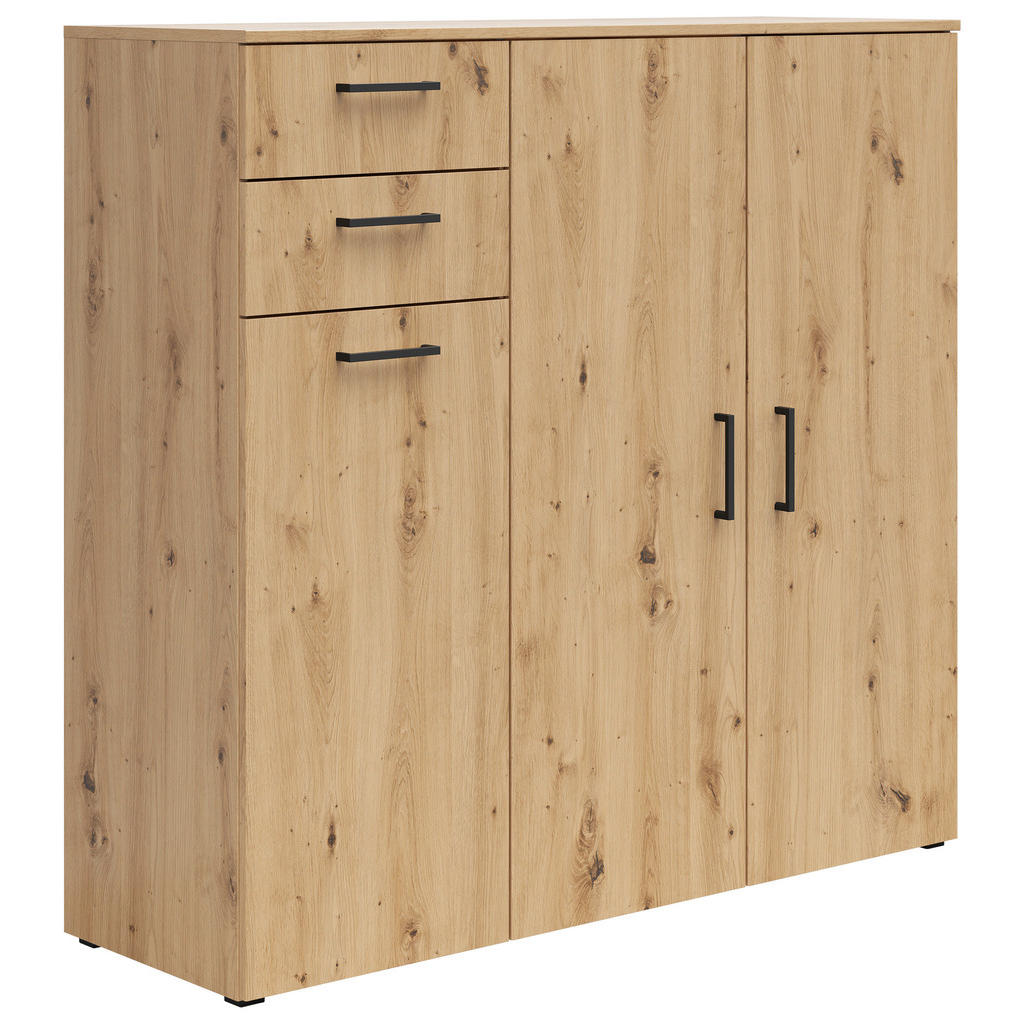 Carryhome KOMODA, dub artisan, 120/115/40 cm