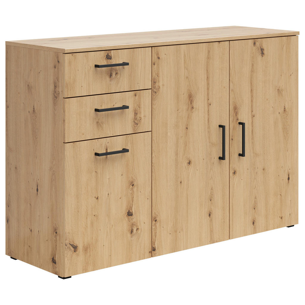 Carryhome KOMODA, dub artisan, 120/83/40 cm