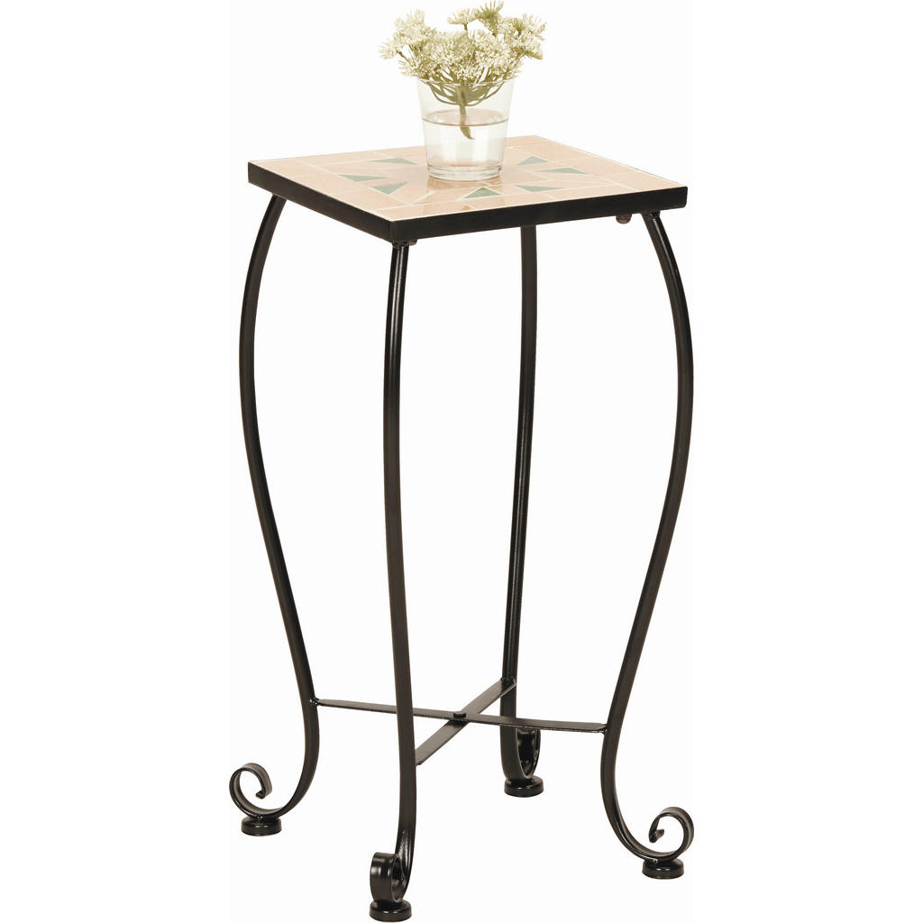 Carryhome ODKLÁDACÍ STOLEK, zelená, černá, terracotta