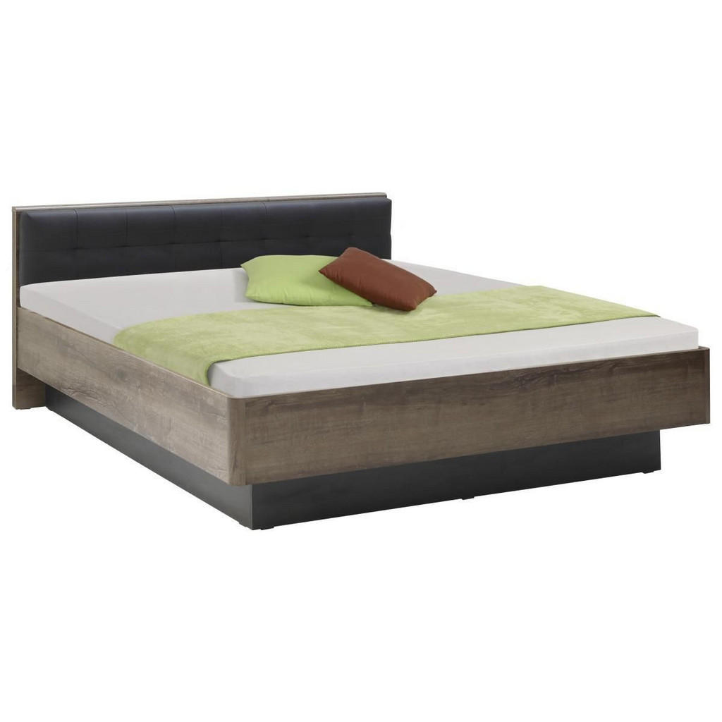 Carryhome POSTEL, 180/200 cm, černá, barvy dubu