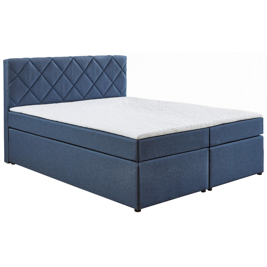Carryhome POSTEL BOXSPRING, 160/200 cm, tmavě modrá 1