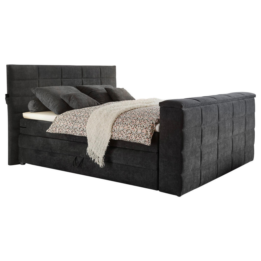 Carryhome POSTEL BOXSPRING, 180/200 cm, antracitová 1