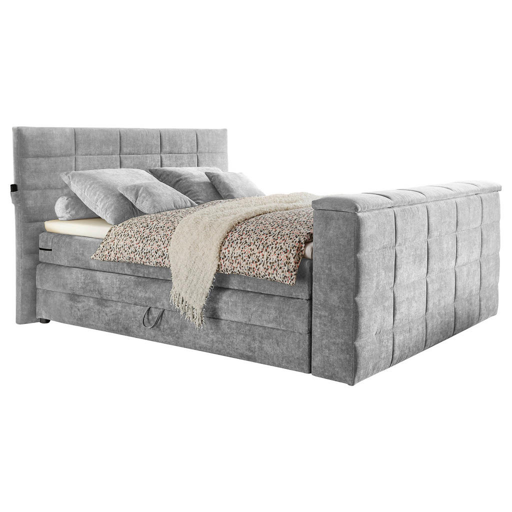 Carryhome POSTEL BOXSPRING, 180/200 cm, barvy stříbra 1