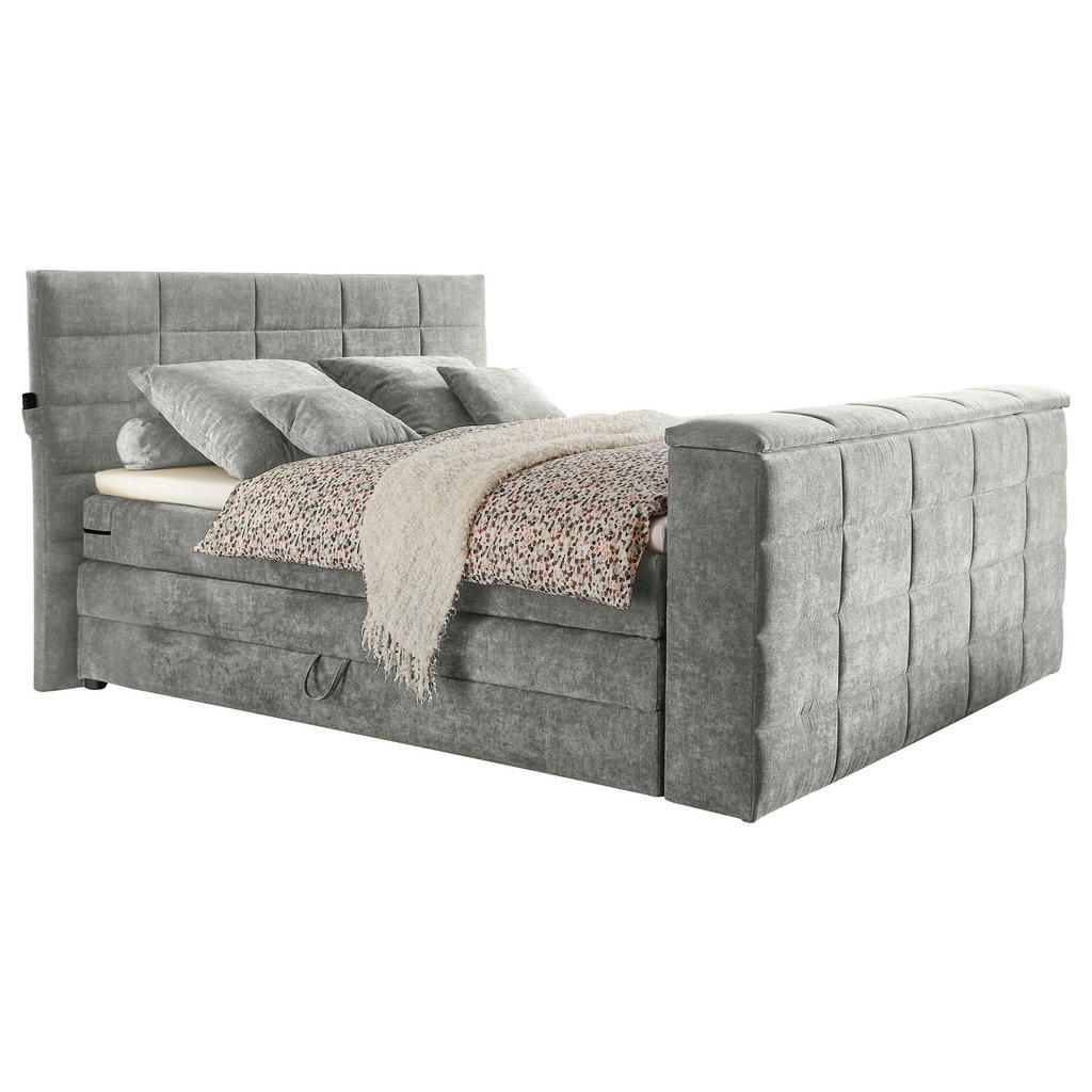 Carryhome POSTEL BOXSPRING, 180/200 cm, jílová barva