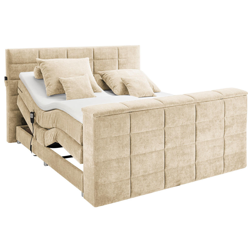 Carryhome POSTEL BOXSPRING, 180/200 cm, pískové barvy 1