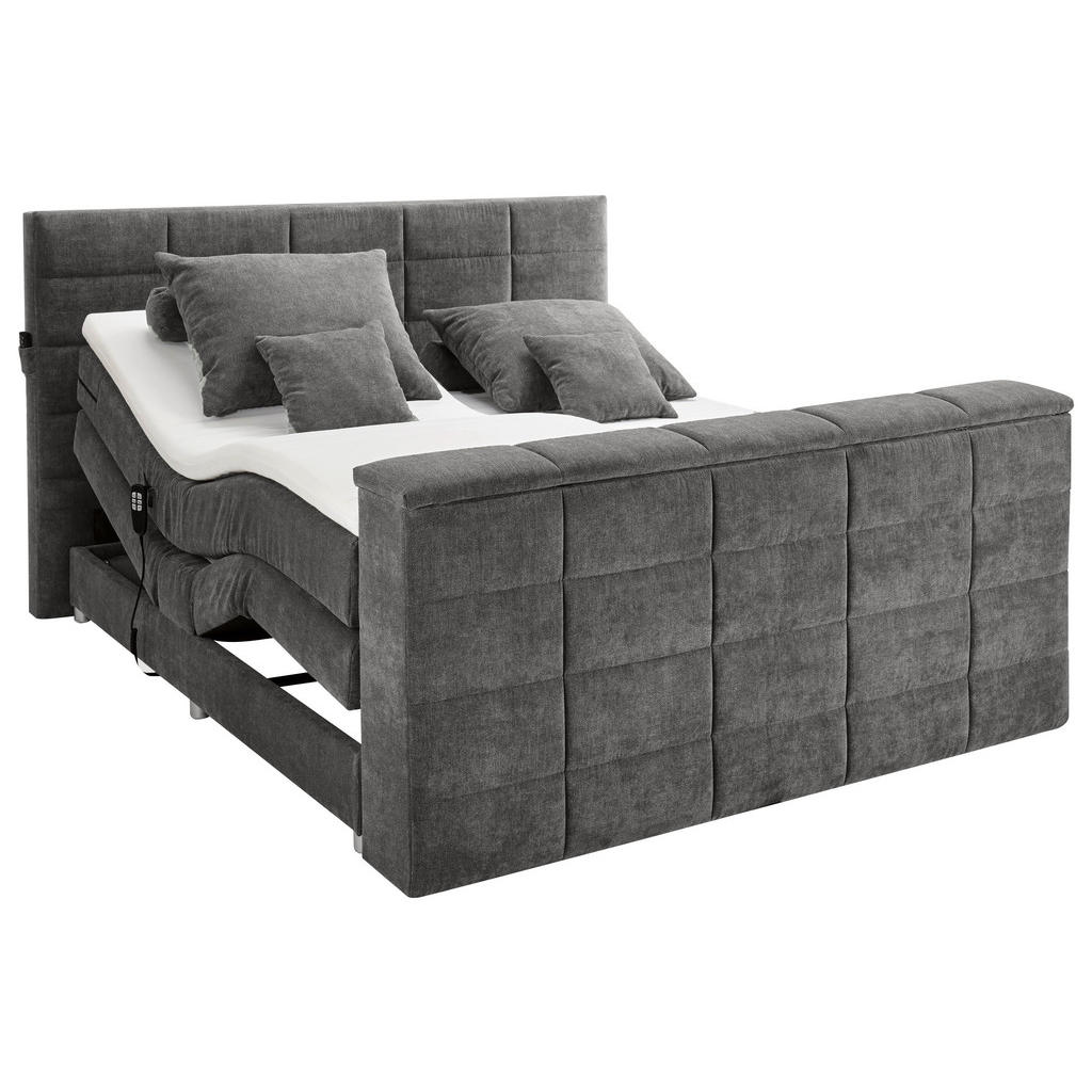 Carryhome POSTEL BOXSPRING, 180/200 cm, tmavě šedá 1