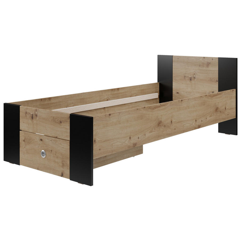 Carryhome POSTEL, černá, dub artisan 1