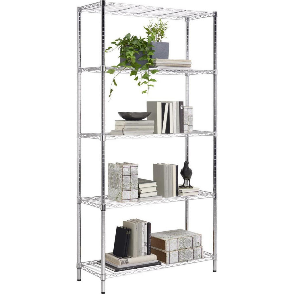 Carryhome REGÁL, barvy chromu, ocel, 91/183,5/35,5 cm