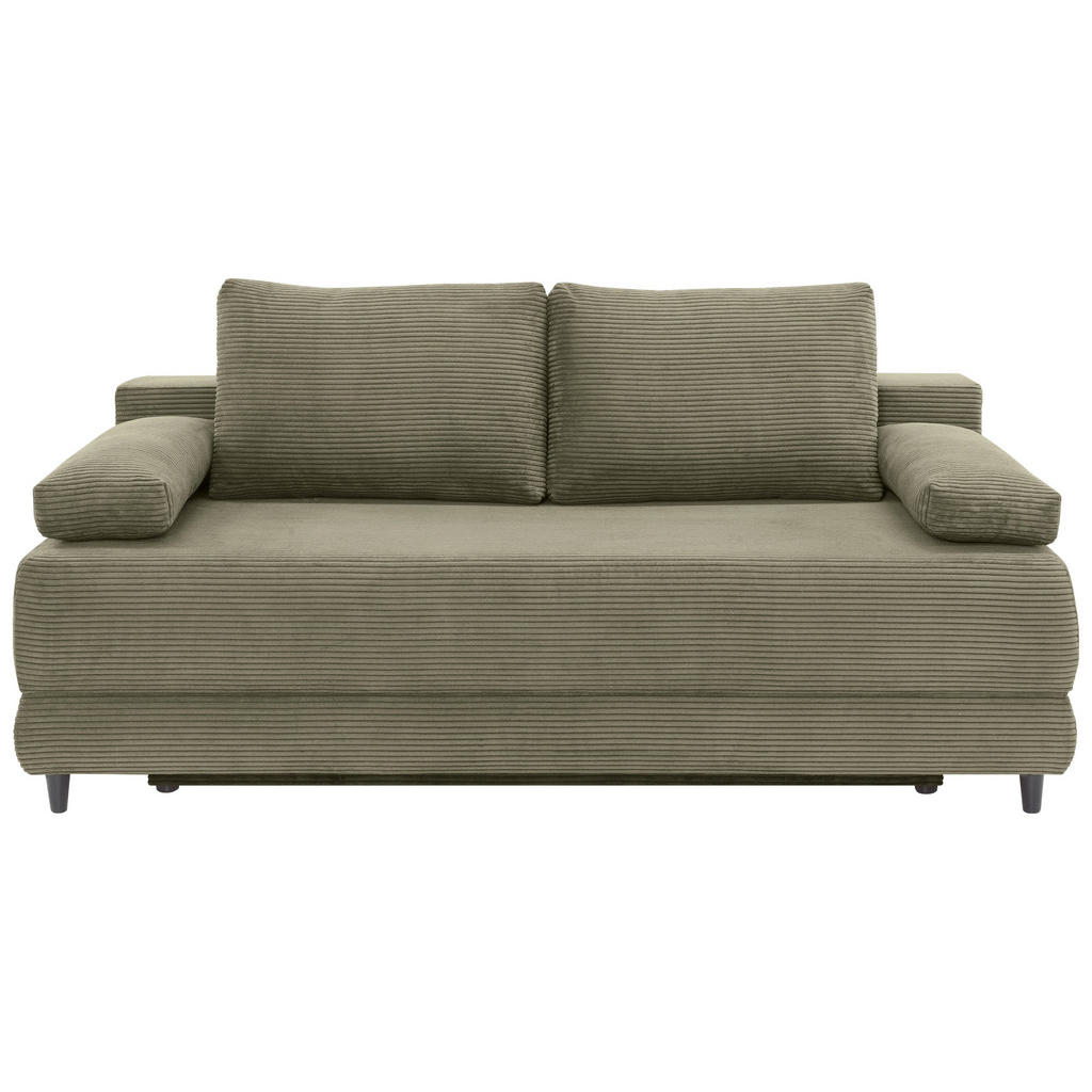 Carryhome ROZKLÁDACÍ POHOVKA, textil, olivově zelená 1