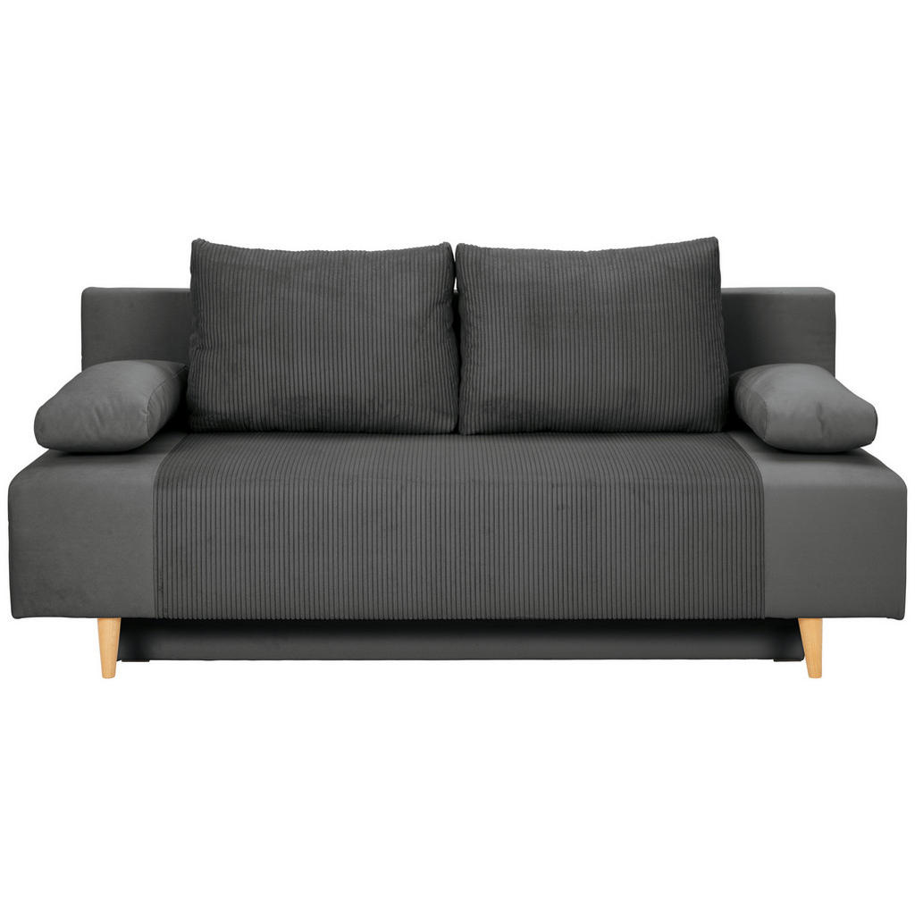 Carryhome ROZKLÁDACÍ POHOVKA, textil, tmavě šedá