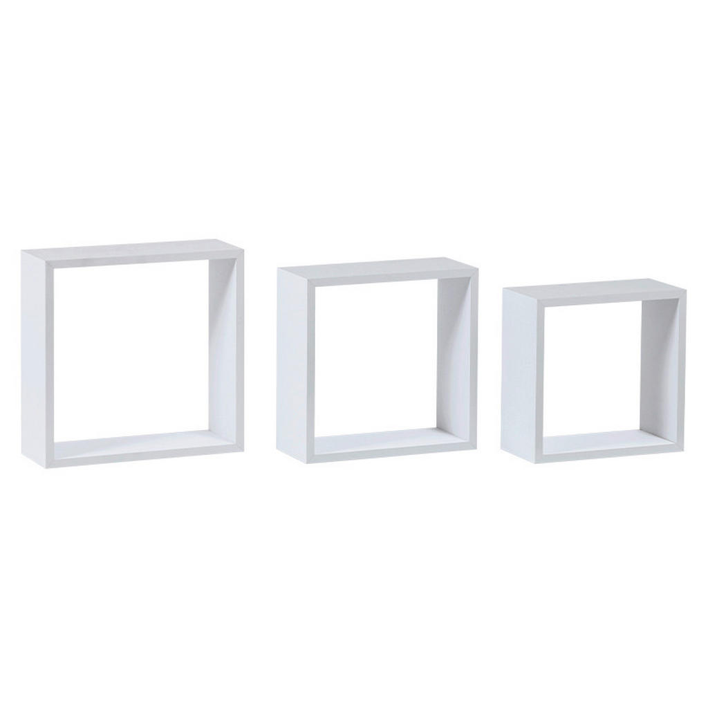 Carryhome SADA NÁSTĚNNÝCH REGÁLŮ, bílá 1