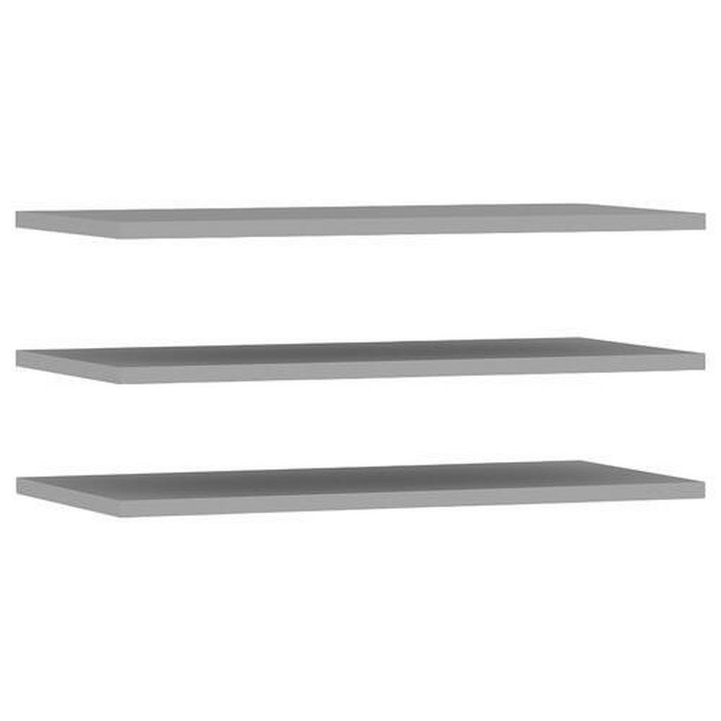 Carryhome SADA VKLÁDACÍCH POLIC, šedá, 82,9/2,2/42 cm