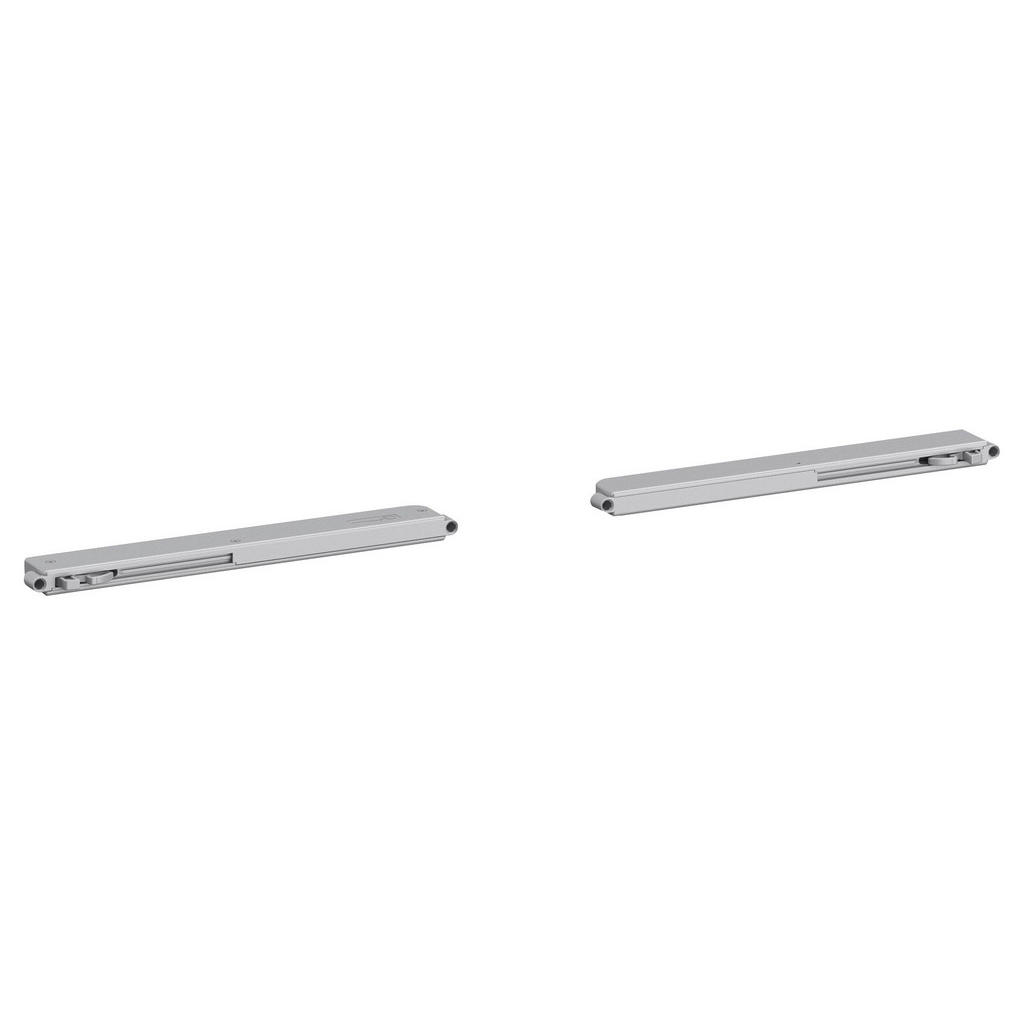 Carryhome TLUMIČ DOVÍRÁNÍ, barvy stříbra, 27/2/5 cm