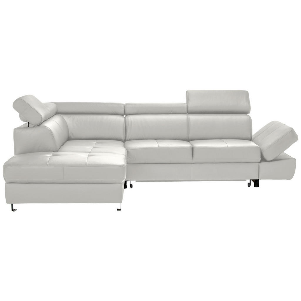 Celina Home ROHOVÁ SEDAČKA, textil, kůže, světle šedá 1