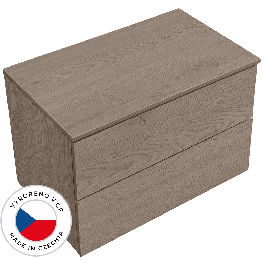 CERANO Koupelnová skříňka Adele dub Cannolo Cremona + deska pod umyvadlo Adele 18 mm 100,2x61,8x45,3  CER-014645