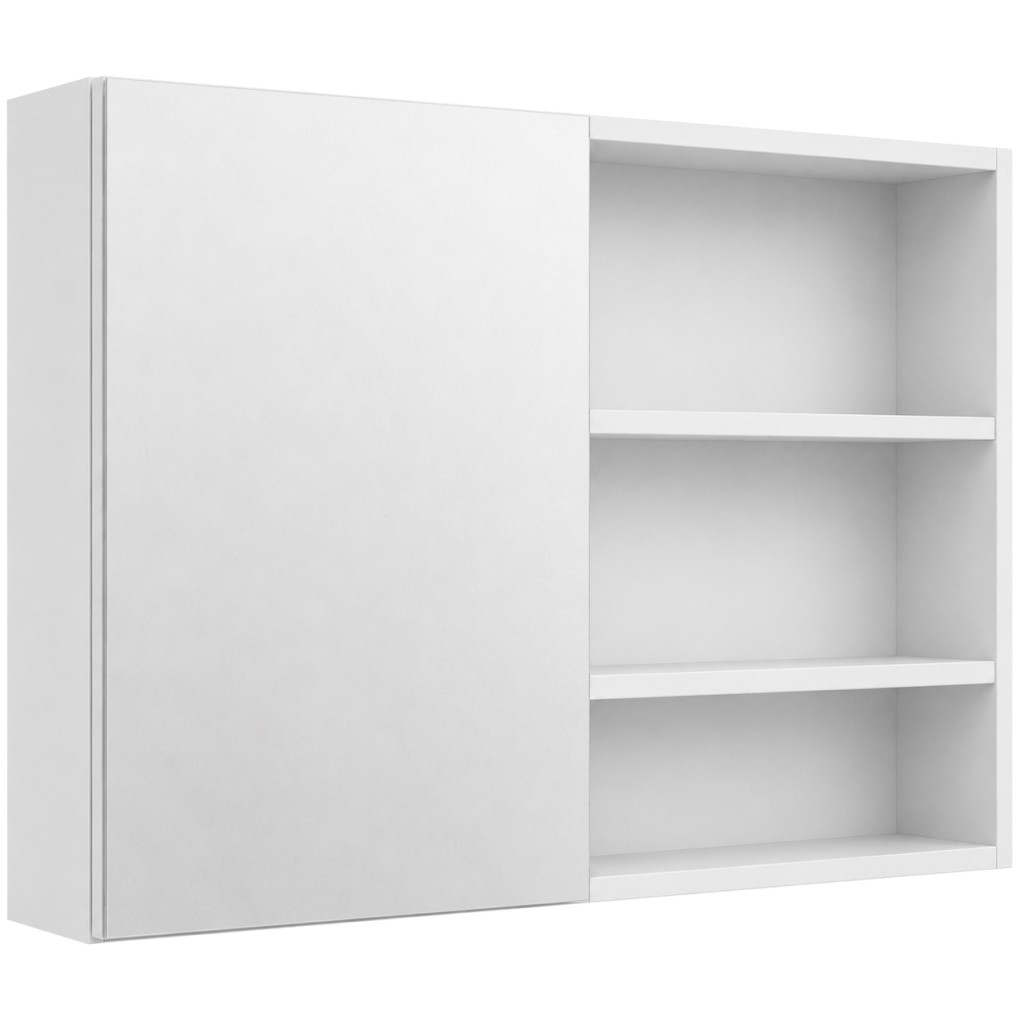 CERANO Koupelnová zrcadlová skříňka Orea bílá matná 120x65x15 CER-661927