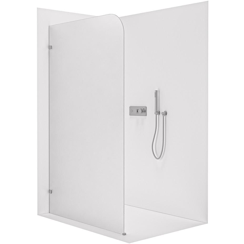CERANO Sprchová zástěna Walk-in Orbis Levá 8 mm chrom, mléčné sklo 70x200  CER-682219