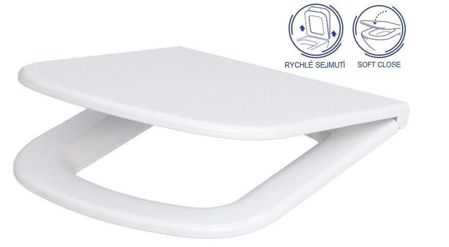 CERSANIT SEDÁTKO COLOUR DUROPLAST SOFT-CLOSE EASY-OFF K98-0092