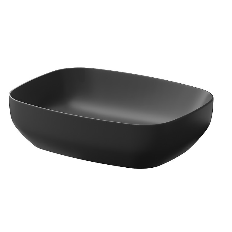 CERSANIT Umyvadlo na desku LARGA RECTANGULAR antracitová mat (50X38) K677-013