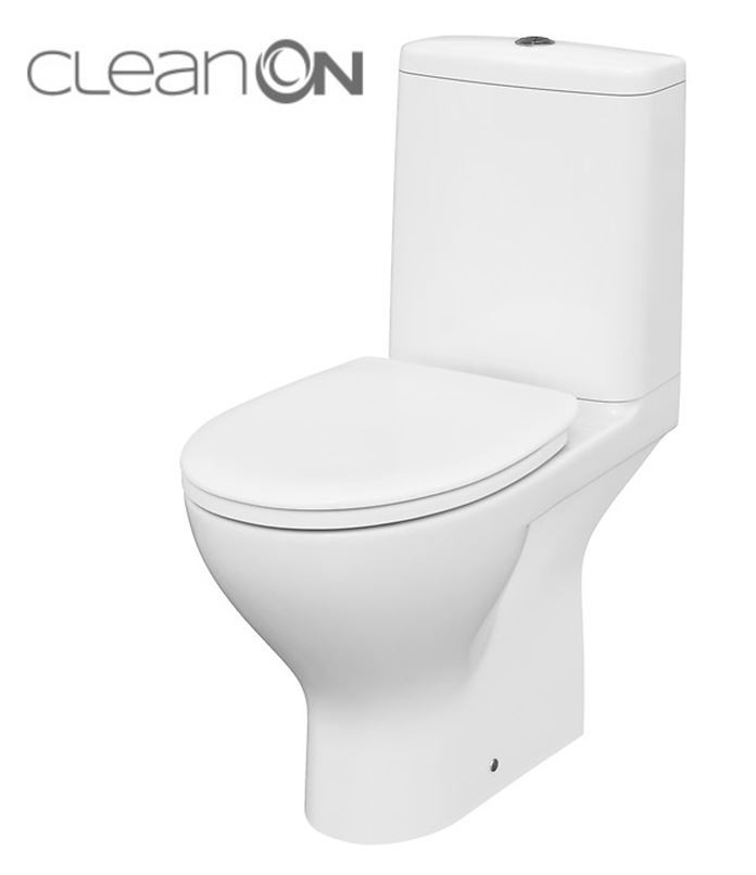CERSANIT WC KOMBI MODUO 43 cm 673 011 3/5 CLEAN ON, SEDÁTKO DUROPLAST-SOFT CLOSE K116-035