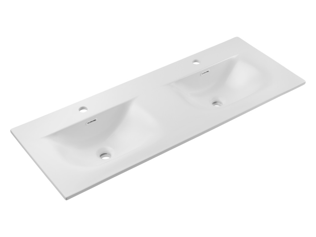 COMAD Nábytkové umyvadlo SKY, MATT WHITE 120cm 5907611662939