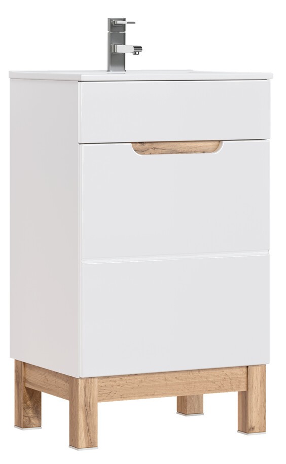 COMAD Skříňka pod umyvadlo 50cm 1 dvířka BALI bílá 5907611647493