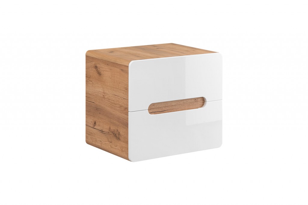 COMAD Skříňka pod umyvadlo na desku 60cm 2 zásuvky ARUBA BÍLÁ 5907611647226