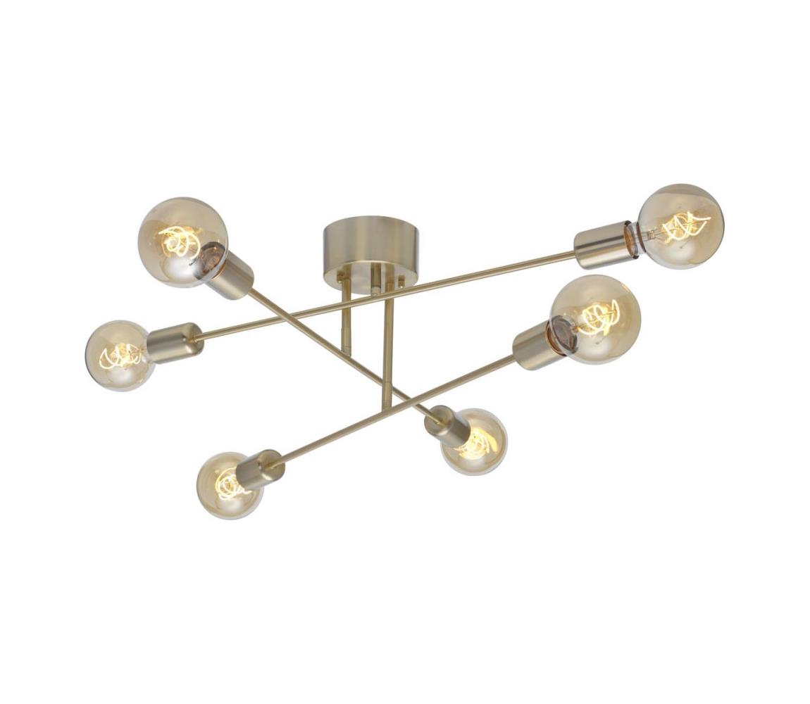 Cottex P7216BM - Přisazený lustr BATON 6xE27/60W/230V mosaz P7216BM