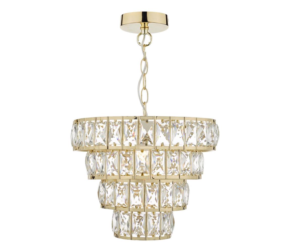 Där Lighting Där Lighting CER0135 - Lustr na řetězu CERYS 1xE27/60W/230V zlatá CER0135