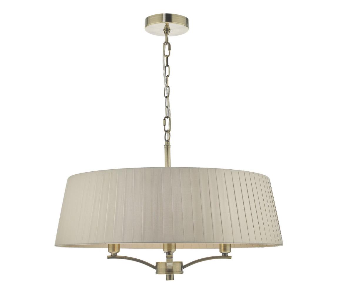 Där Lighting Där Lighting CRI0429 - Lustr na řetězu CRISTIN 4xE14/40W/230V mosaz/taupe CRI0429