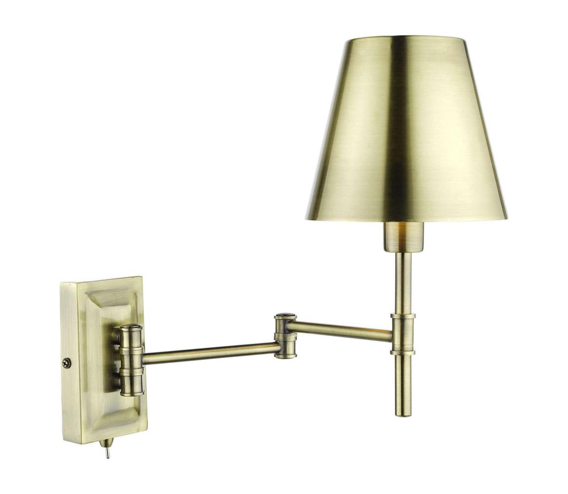 Där Lighting Där Lighting KEN0775 -Flexibilní nástěnná lampa KENSINGTON 1xE14/25W/230V mosaz KEN0775