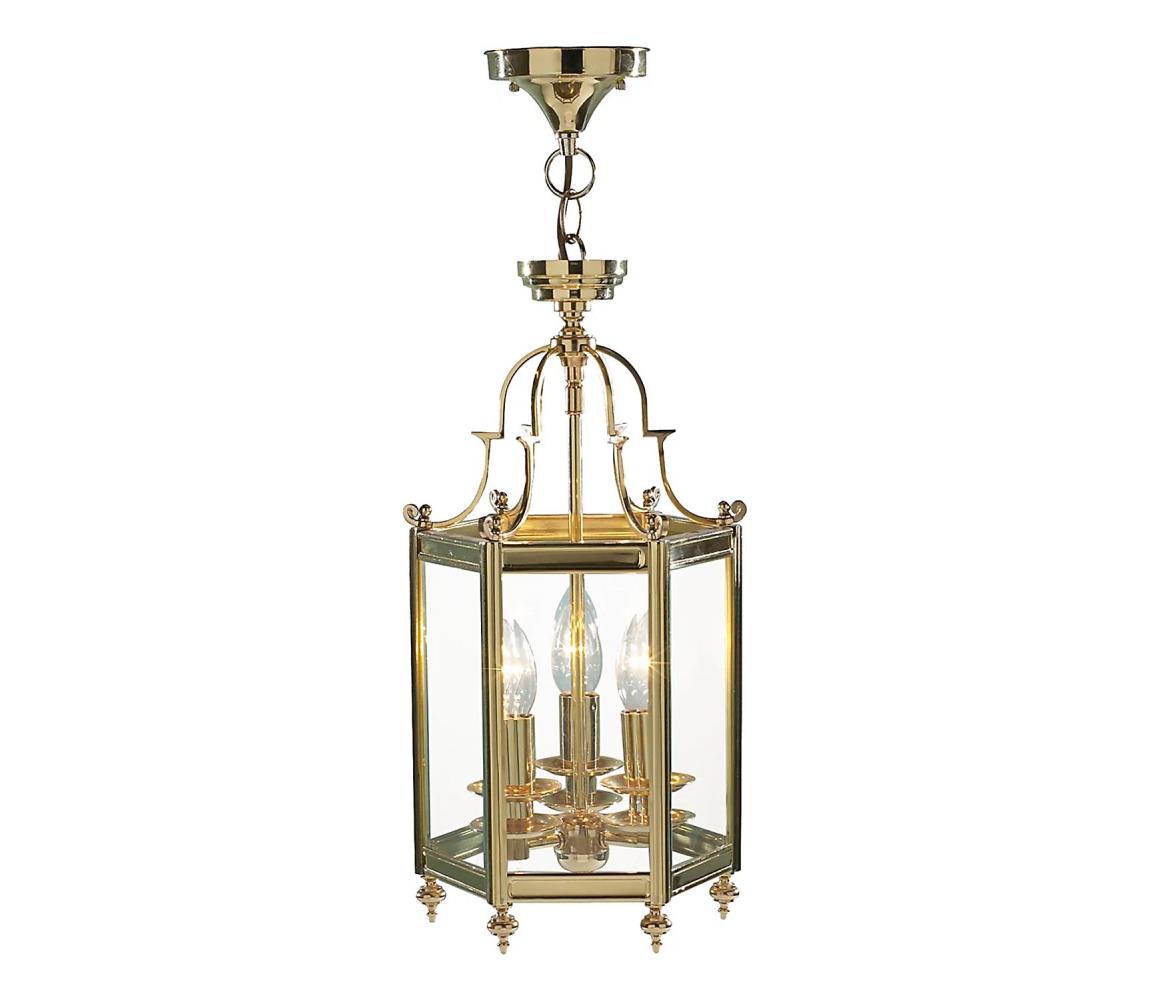 Där Lighting Där Lighting MOO0340 - Lustr na řetězu MOORGATE 3xE14/60W/230V mosaz MOO0340