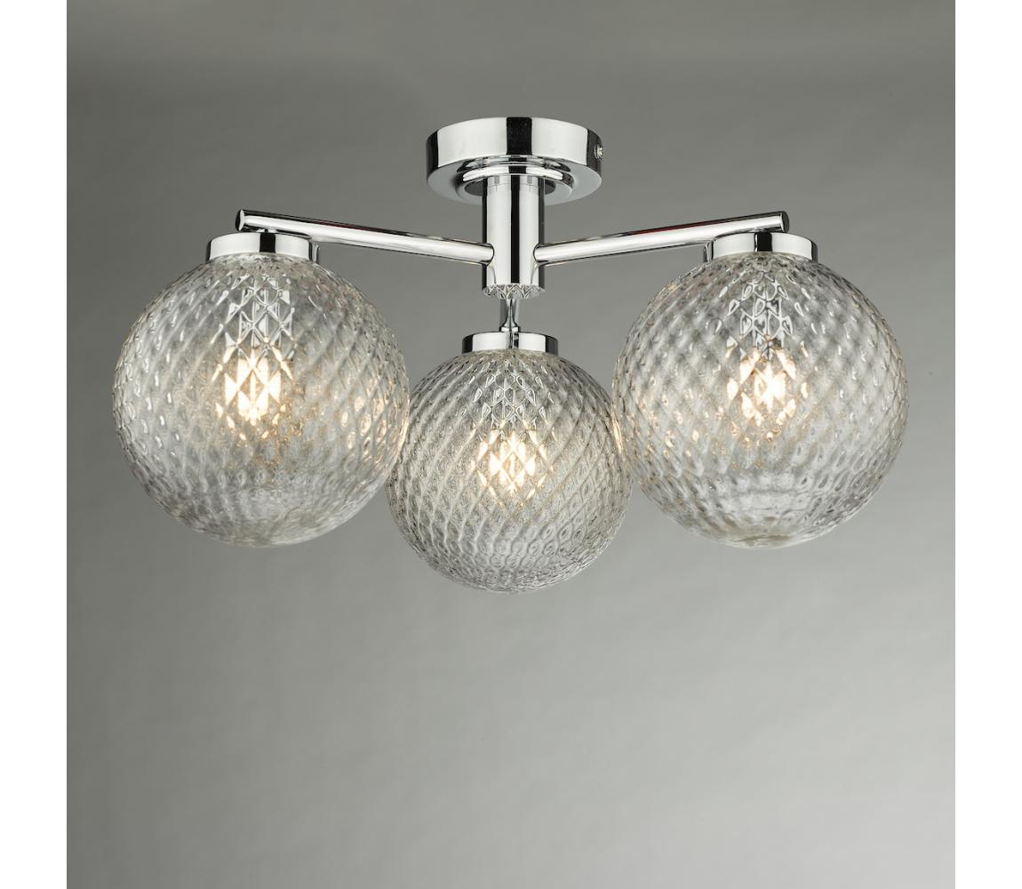 Där Lighting Där Lighting WAY5350 - Koupelnový přisazený lustr WAYNE 3xG9/3W/230V IP44 chrom WAY5350
