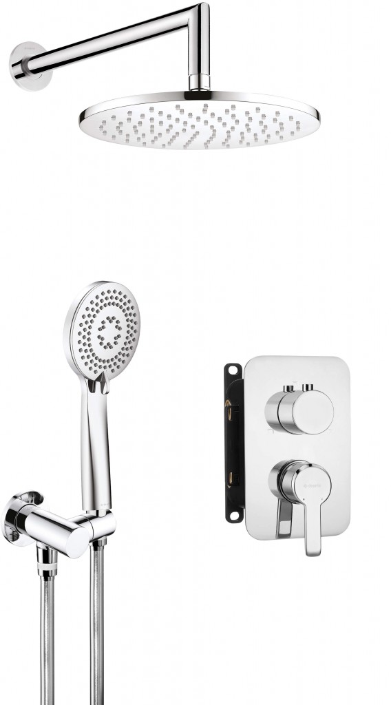 DEANTE Arnika chrom Sprchový set pod omítku, s baterií BOX BXYZ0QAM