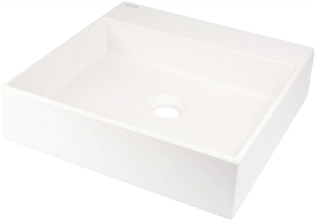 DEANTE Correo alabaster Granit umyvadlo na desku 400x400 mm CQR_AU4S