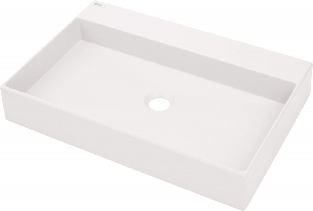 DEANTE Correo alabaster Granitové umyvadlo, na desku 60x40 cm CQR_AU6S