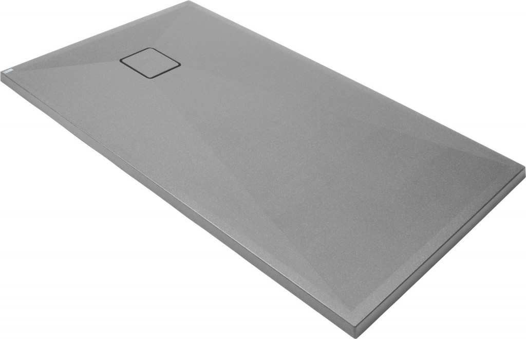 DEANTE Correo metalicky šedá granitová sprchová vanička, obdélník 140x70 KQR_S77B