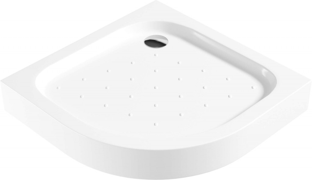 DEANTE Funkia bílá Akrylátová sprchová vanička, půlkulatá, 90 cm KTA_053B
