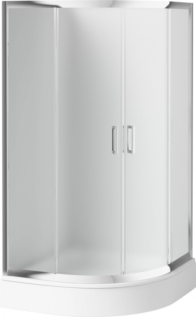 DEANTE Funkia chrom Sprchový kout, půlkulatý, 90x90 cm výška 170 cm KYP_653K