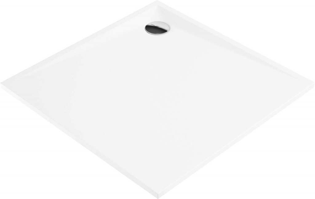 DEANTE Kerria plus bílá Akrylátová sprchová vanička, čtvercová, 80 cm KTS_042B